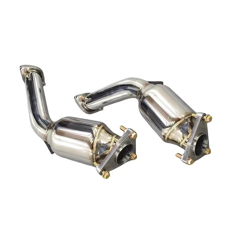 304 stainless steel exhaust downpipe suitable for Infiniti Q50s G25 G37 FX35 exhaust system with/without catalytic converter