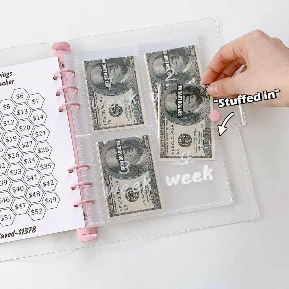 

Экономия денег, 52 недели, вызов экономии, ПВХ с 13-листовой внутренней книгой для сбора денег, офисные канцелярские принадлежности, многоразовые