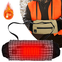 USB Heated Hand Warmer Pouch Electric Heating Glove Waist Bag Thermal Hand Muff For Winter Outdoor Hunting Camping Working