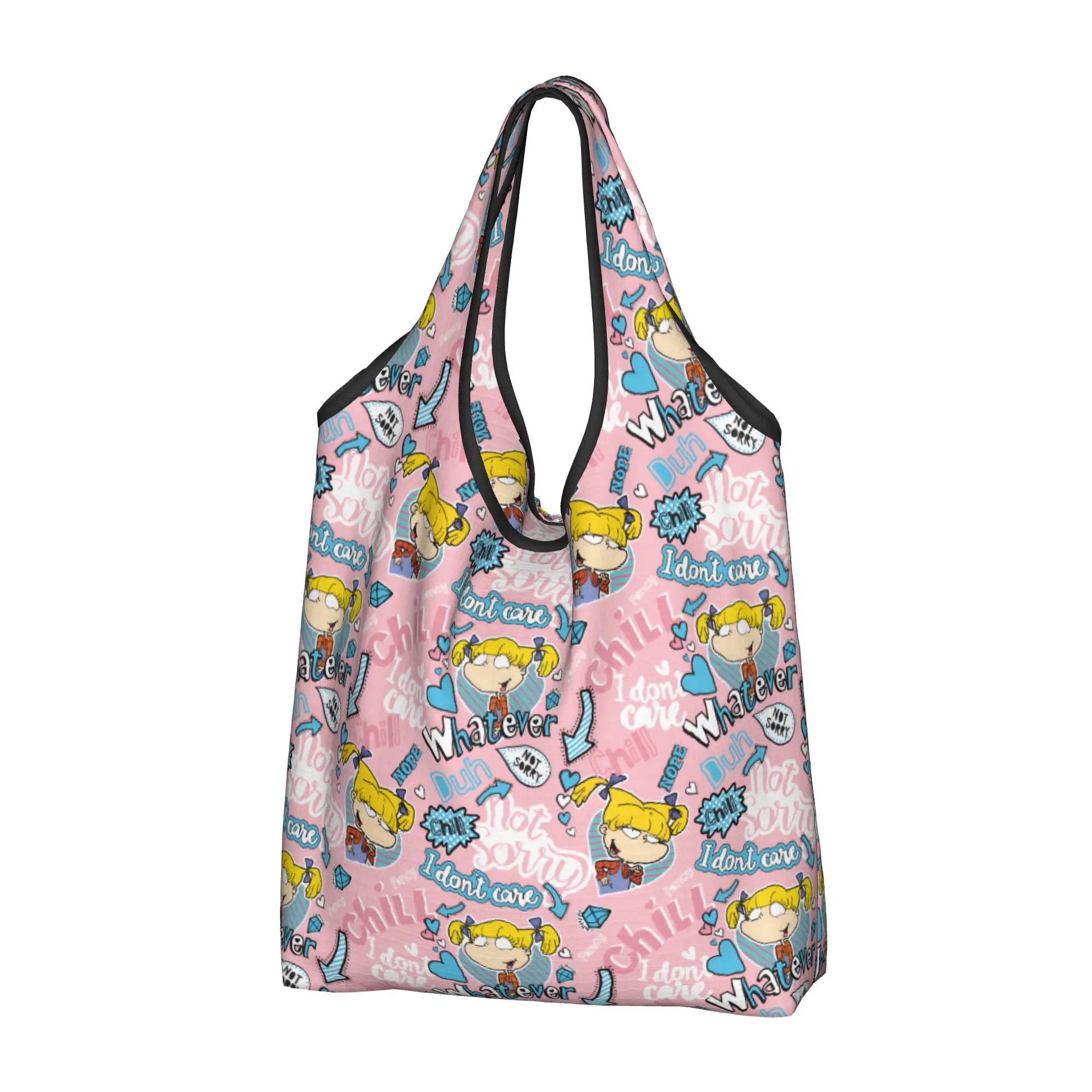 Reusable R-Rugrated Comic Manga Shopping Bag Women Tote Bag Portable Anime  Groceries Shopper Bags