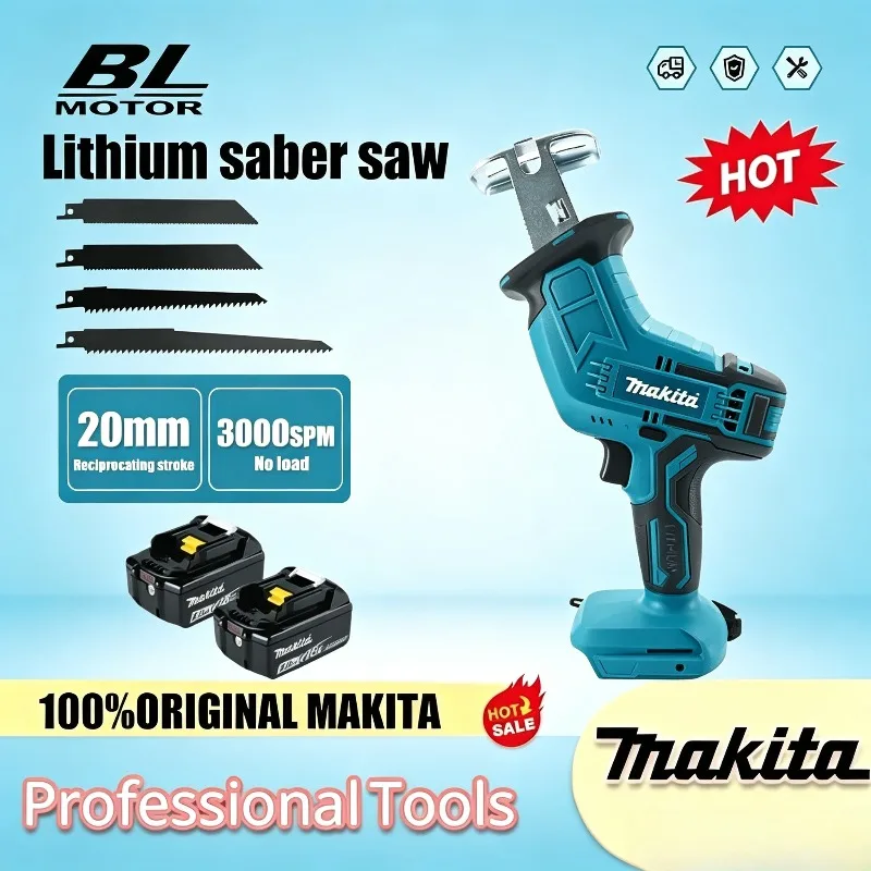 Makita Portable Saw Saber Saw Lithium Battery Cutting Saw Metal Wood Reciprocating Saw Electric Cordless Makita Power Tool