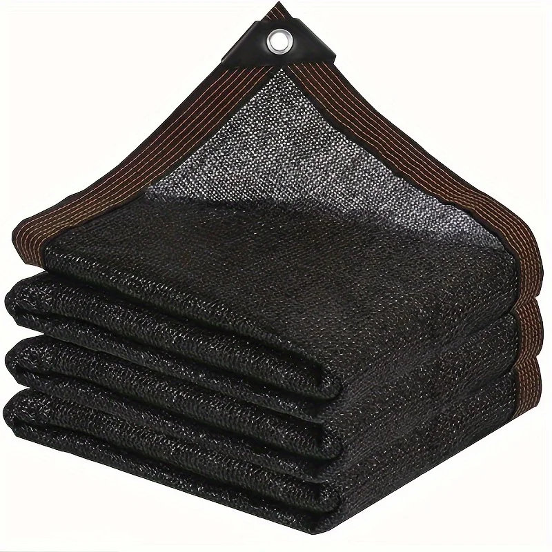 Schwarzes Sonnenschutznetz – hochdichtes Polyethylengewebe, geeignet für Gewächshäuser, Terrassen, Pflanzen, Pavillons und Veranden
