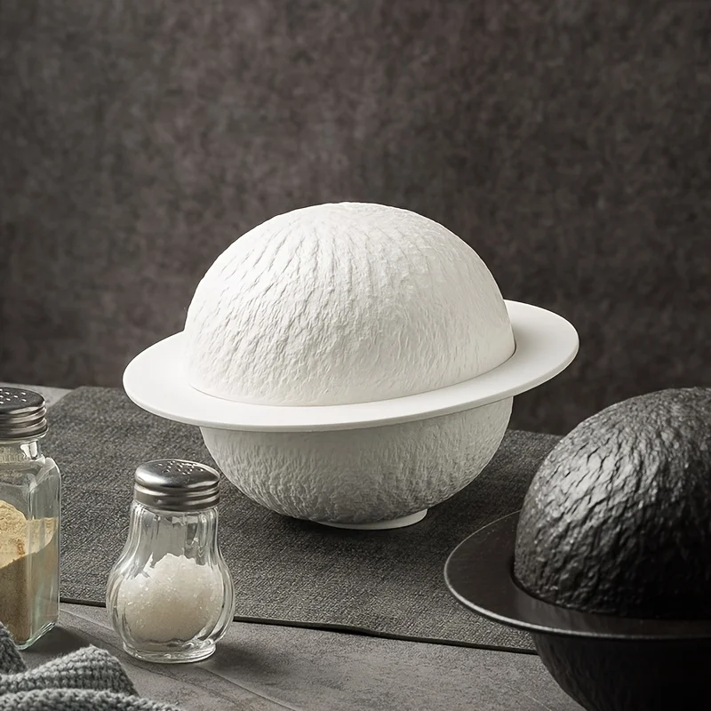 

Molecular Cuisine Ceramic Tableware | Sphere Bowl Dry Ice Plate Smoker Dome Rock Artistic Plate