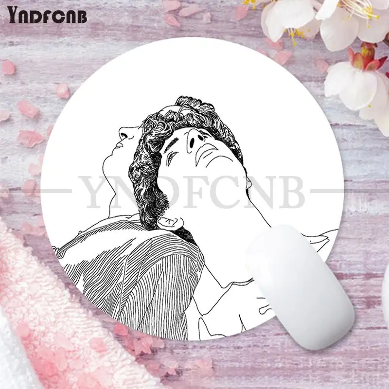 Call Me By Your Name Non-slip Round Office Student Gaming Thickened Writing Pad Non-slip Cushion Mouse Pad For PC Computer Table