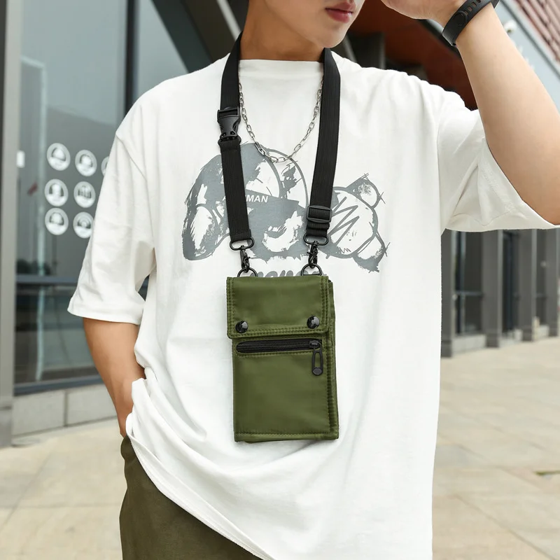 Fashion Shoulder Bag For Men Nylon Mobile Phone Bag Mini Messenger Purse Wallet CrossBody Bag Men Handbag сумка женска