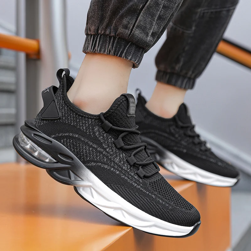 

YRZL Sport Shoes Breathable Lightweight Training Sneakers for Men Comfortable Gym Shoes Non Slip Athletic Sport Walking Shoes