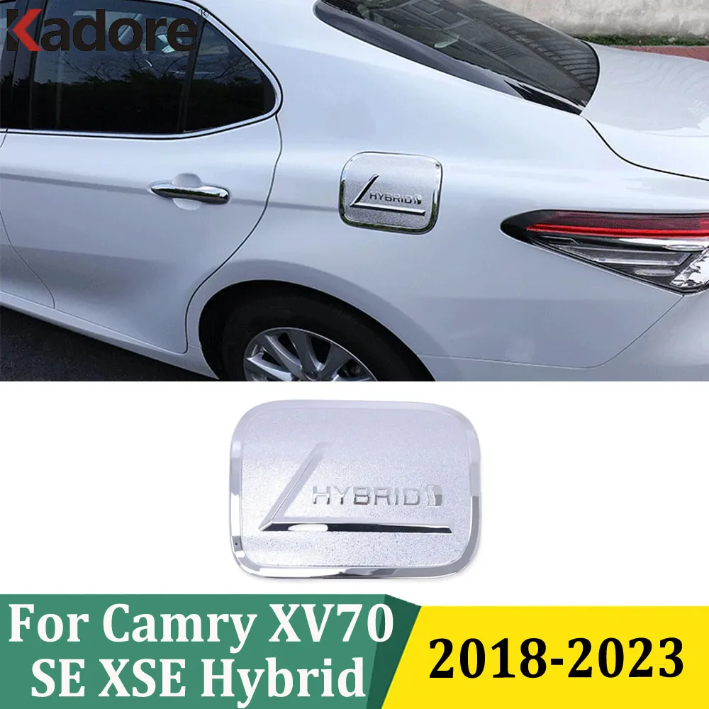 

For Toyota Camry XV70 SE XSE Hybrid 2018-2021 2022 2023 Chrome Fuel Oil Tank Gas Cap Cover Trim Sticker Car Accessories