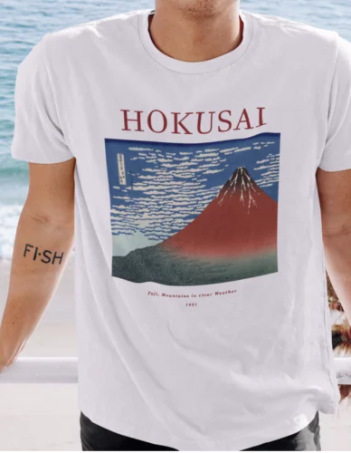 Футболка Hokusai с изображением гор Фудзи