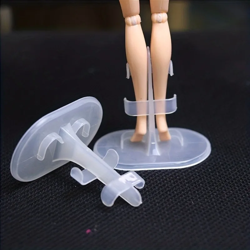 Soportes de exhibición para figuras de acción - Base de soporte de plástico transparente para muñecas y marionetas coleccionables para mayores de 14 años
