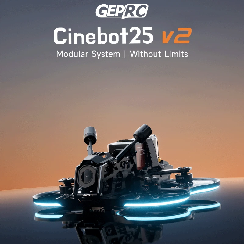 

GEPRC Cinebot25 V2 O4 Pro - 2,5-дюймовый FPV-дрон Cinewhoop квадрокоптер с модулем O4 Air Unit Pro