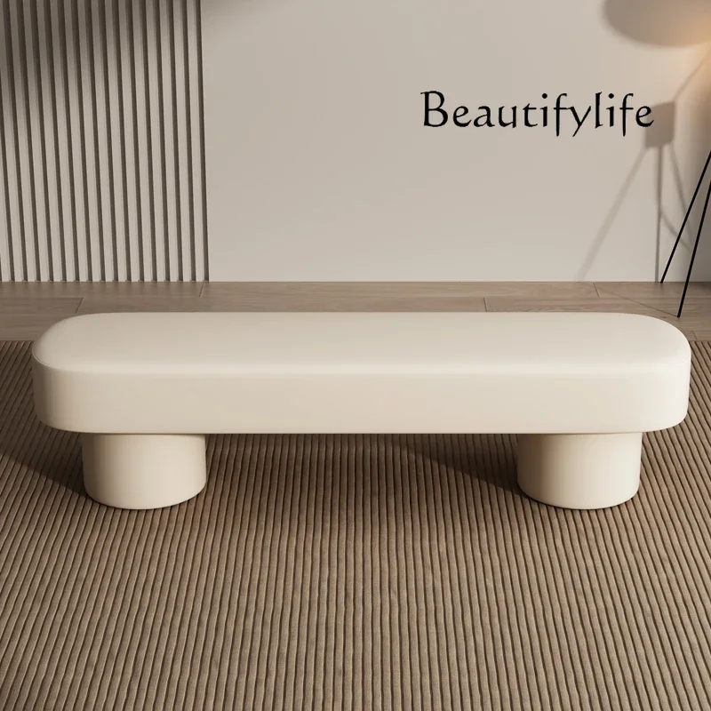 uu انتظار الاسترخاء القدم البراز الأبيض لطيف كريم الإبداعية الجمالية الأزياء واضح خطوة البراز غرفة ديكور موبليس غرفة الزينة #2