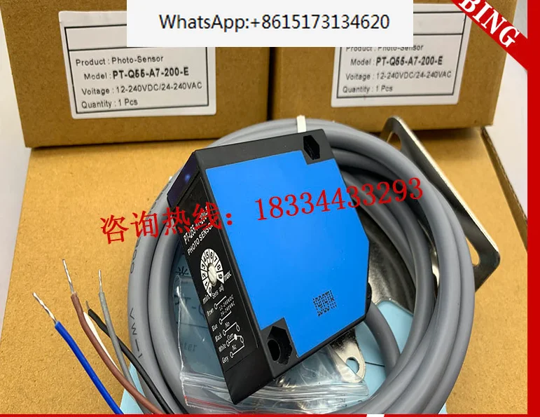 

PT-Q55-A7-200 PT-Q55-A7-100/5M PT-Q55-A7-200F Diffuse Reflection Photoelectric Switch