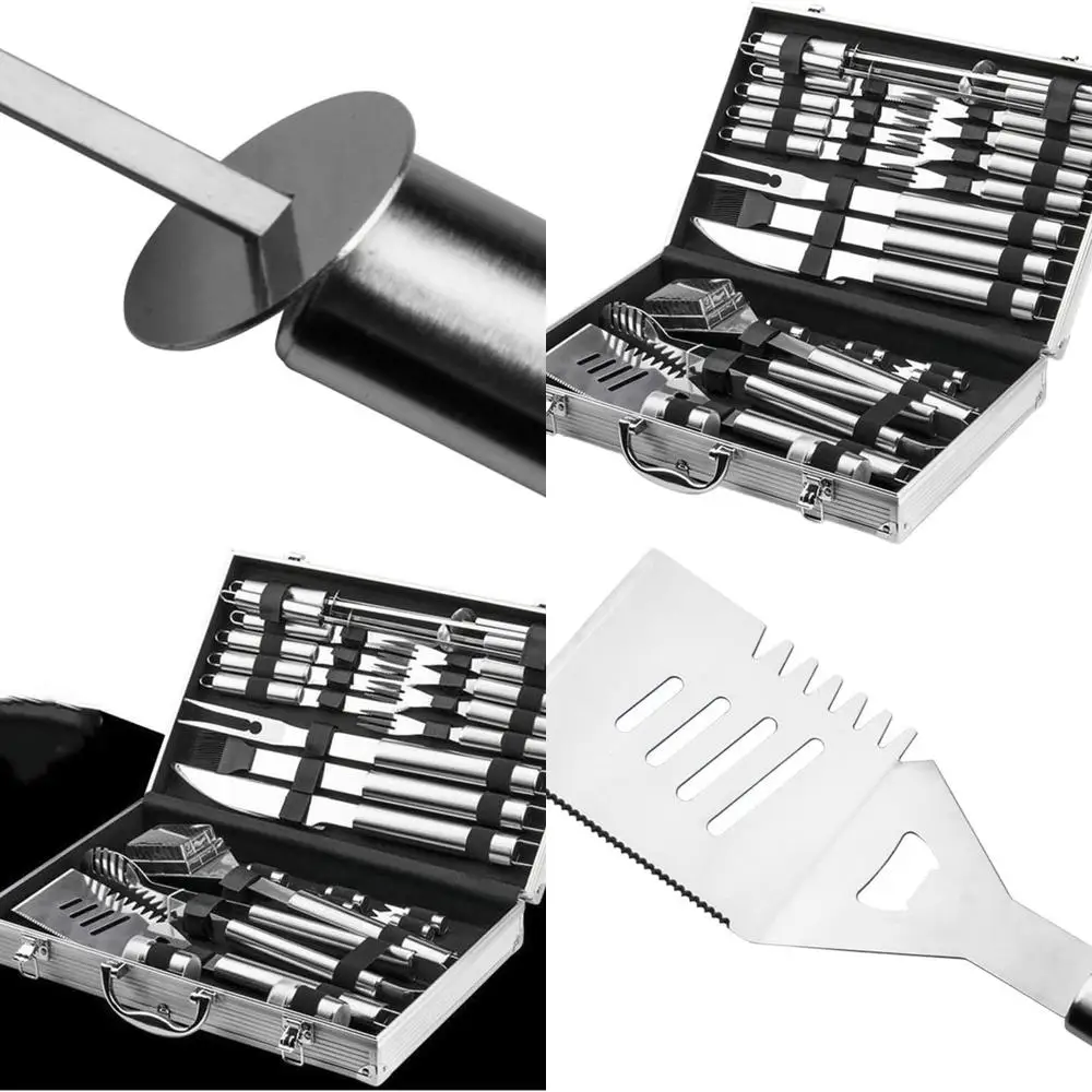 

Barbecue Tool Set Aluminum Box Stainless Steel Household Skewers Combination Grill Outdoor BBQ