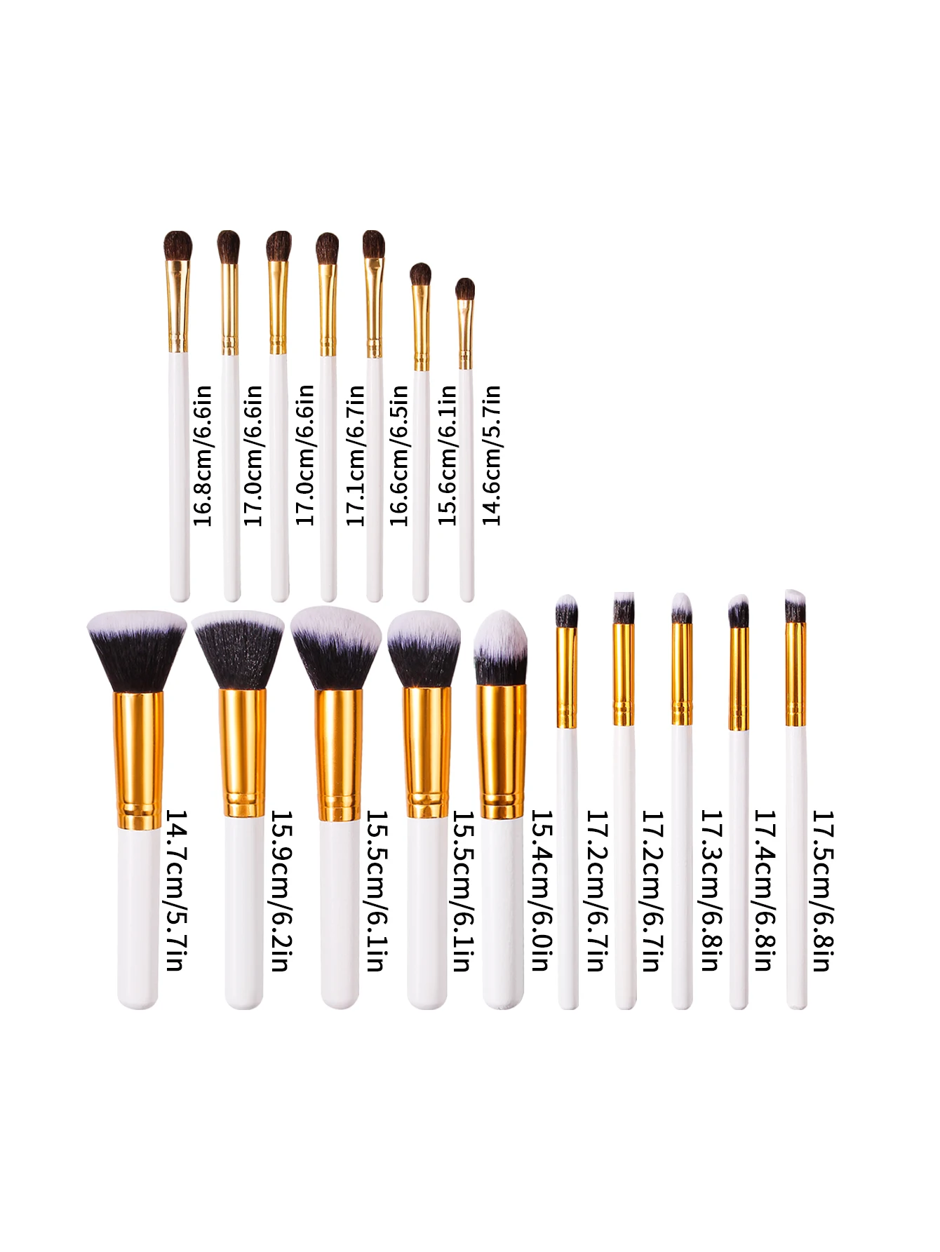 17-piece woodblock soft makeup brush set, loose brush, contouring brush, eyeshadow brush, multi-purpose beauty tools