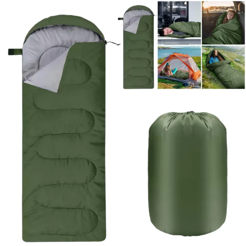 Camping Sleeping Bag Ultralight Waterproof 4 Season Warm Envelope Backpacking Sleeping Bags for Outdoor Traveling Hiking