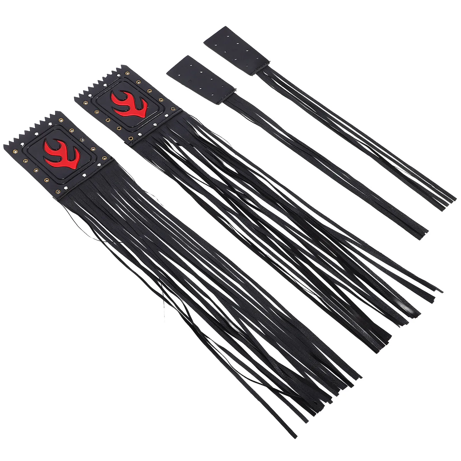 

2Pcs Motorcycle Handlebar Tassels Streamers for Retro Bike Grip Upgrade Wind-Resistant Fringe Decorative Motorcycle