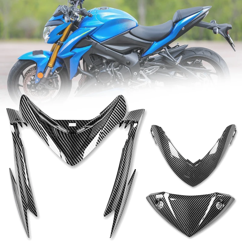 For Suzuki GSX-S1000 2015-2018 2019 2020 Motorcycle Front Headlight Cowl Headlamp Upper Nose Cover Fairing GSXS1000 Accessories