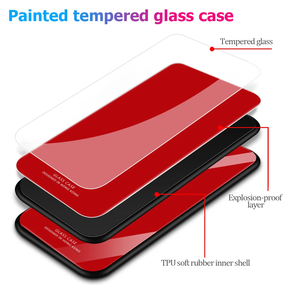 Tempered Glass Phone Case For Samsung Galaxy S20 FE S21 Plus S22 S23 S24 Ultra Shockproof Shell For Samsung A54 A34 Back Cover