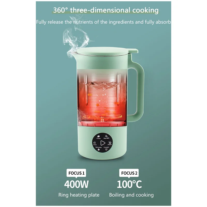 เครื่องทำนมถั่วเหลืองไฟฟ้าเสื้อยืดแฟชั่นสำหรับผู้ชายคั้นน้ำผลไม้เครื่องบดเมล็ดพืชเครื่องทำนมถั่วเหลืองเครื่องผสมไร้ไส้กรองปลั๊กสีขาวแบบ US