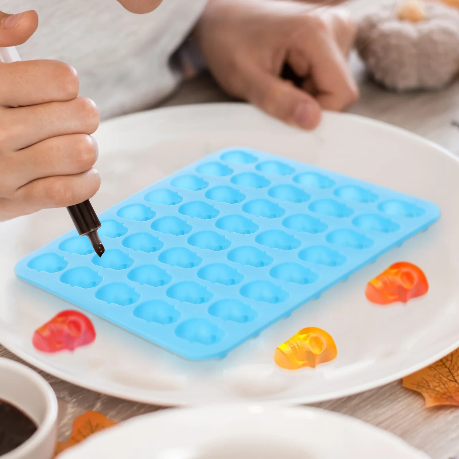 

Creative Silicone Skull Cookie Biscuit Mold Mold for Baking Cakes Cookies DIY Fondant Molds Creative Cookie Molds