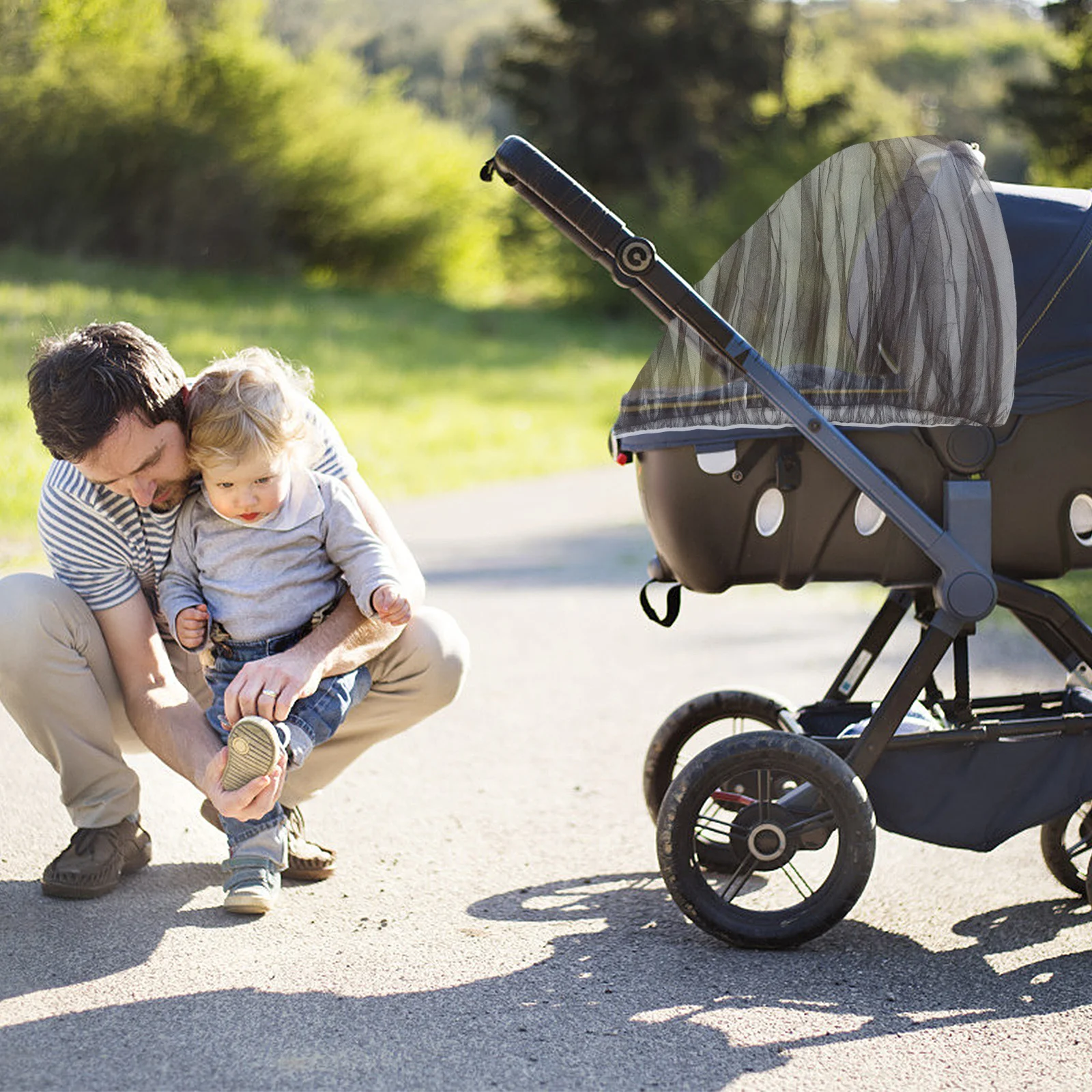 

3 шт., москитная сетка для детской коляски, защитная сетка, дышащая сетка для автокресла, люлька, колыбель, сетка для коляски