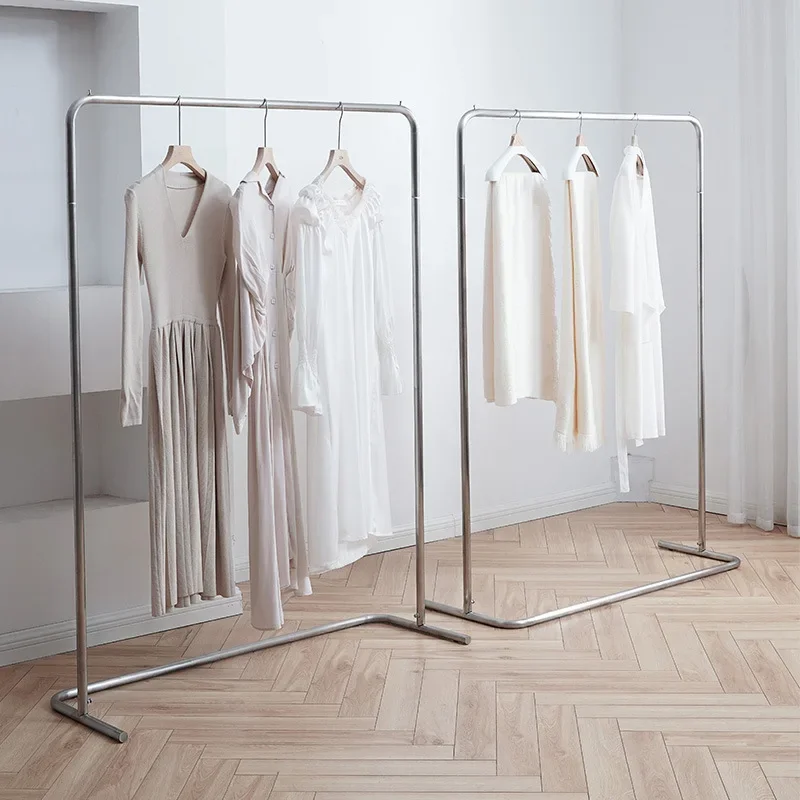Factory New Clothing Store Display Rack Floor-to-ceiling Stainless Steel Display Rack Nakajima Clothes Rack