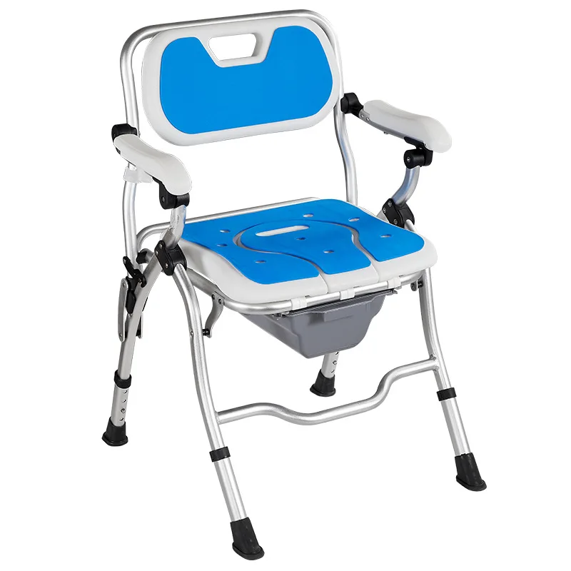 Portable Toilet Chair for Elderly, Patients, Pregnant Women, Multifunctional Bathing Shower Seat, Home Bathroom Commode Stool