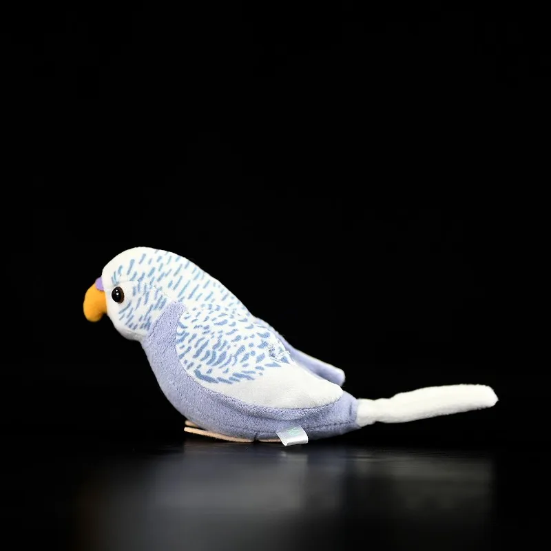 Nowa pluszowa zabawka - liliowa papużka nierozłączka - realistyczna, szczegółowa maskotka papużki, uroczy i miękki ptak, idealny prezent dla dzieci i miłośników ptaków.