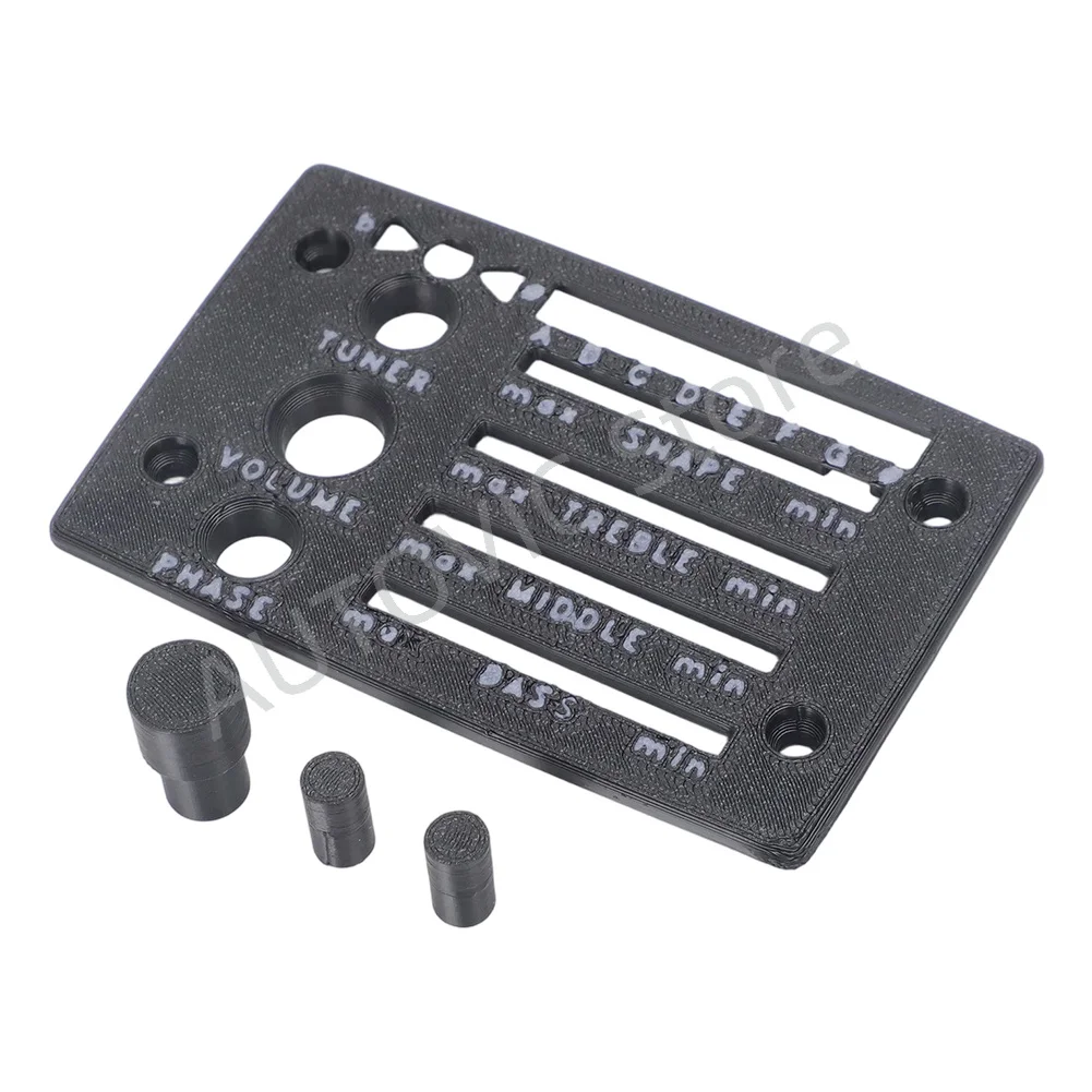 Ersatz-Frontplatte mit Knopf für Ibanez Fishman SST Vorverstärker 5APP01F 3D-gedruckte Abdeckung – Detail 4