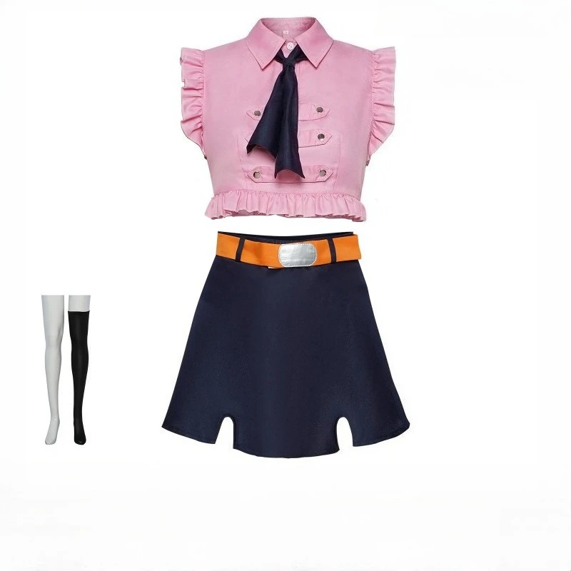 

The Seven Deadly Sins Elizabeth Cosplay-Halloween Women's Short Skirt Set-Elegant Stage Performance Outfit for Cosplay-Themed