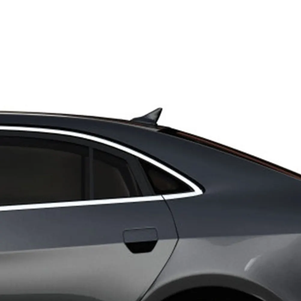 

2Pcs Shark Fin Car Tail Wing Black White Universal Spoiler Rear Trim Auto Model Easy Installation Durability Wide Applicability