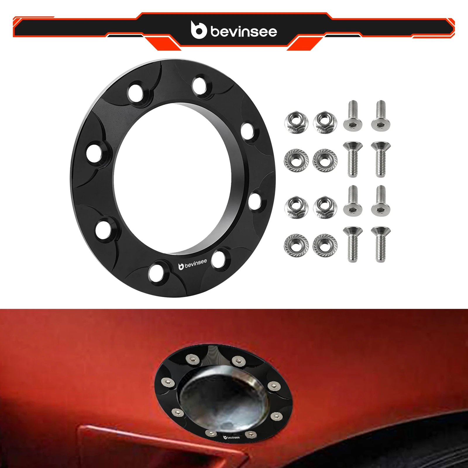 

3.1 Inch Exhaust Pipe Fender Exit Bezel Turbo Dump Trim Ring Bumper Billet Flange