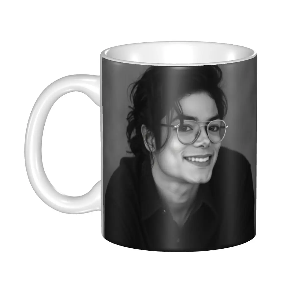 MJ M-Michael Jackson Ceramics Coffee Mug Cute Gamer Birthday Gift Back To School Mug