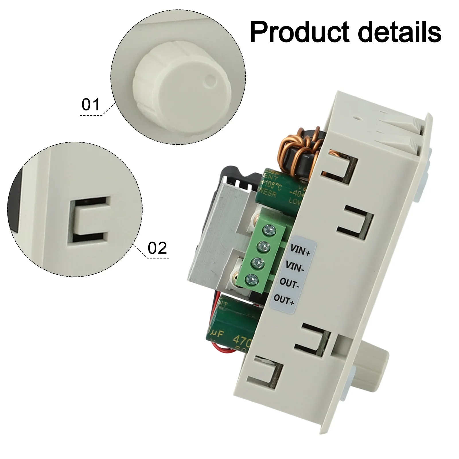 

Current Output 100*70*50 Mm Adjustable DC Power Converter 10 Groups Storage Space For Lab Work For Electronic Projects