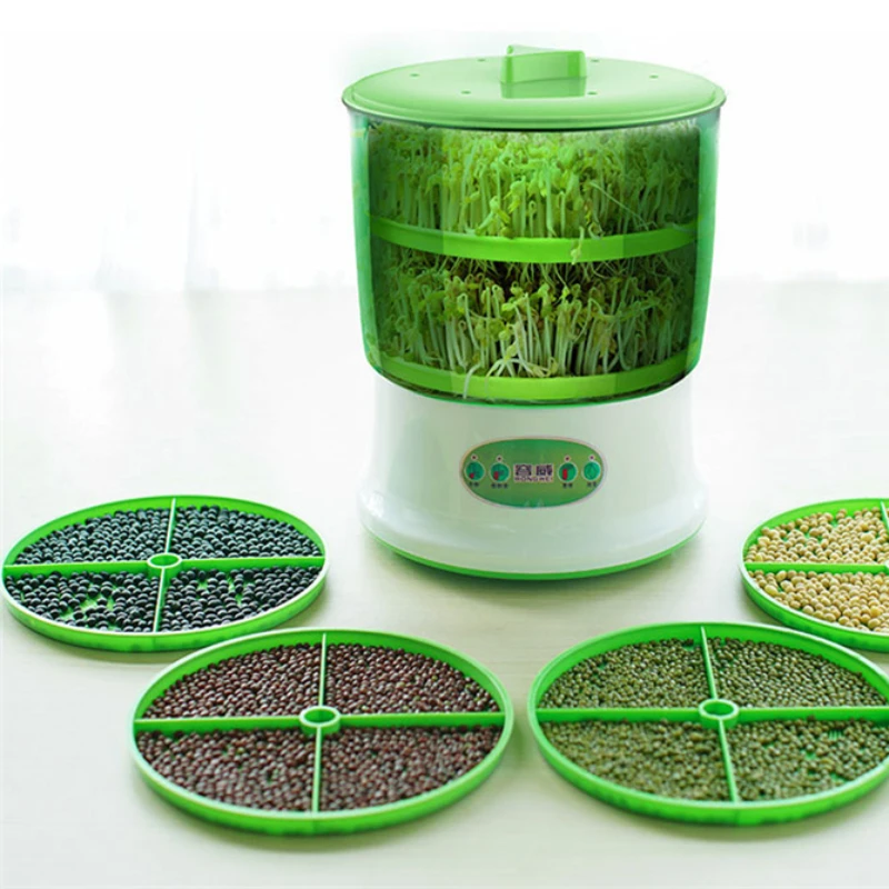 

EU/US Plug Intelligent Bean Sprouts Machine Grow Automatic Large Capacity Thermostat Green Seeds Growing Machine 2-3 Layers