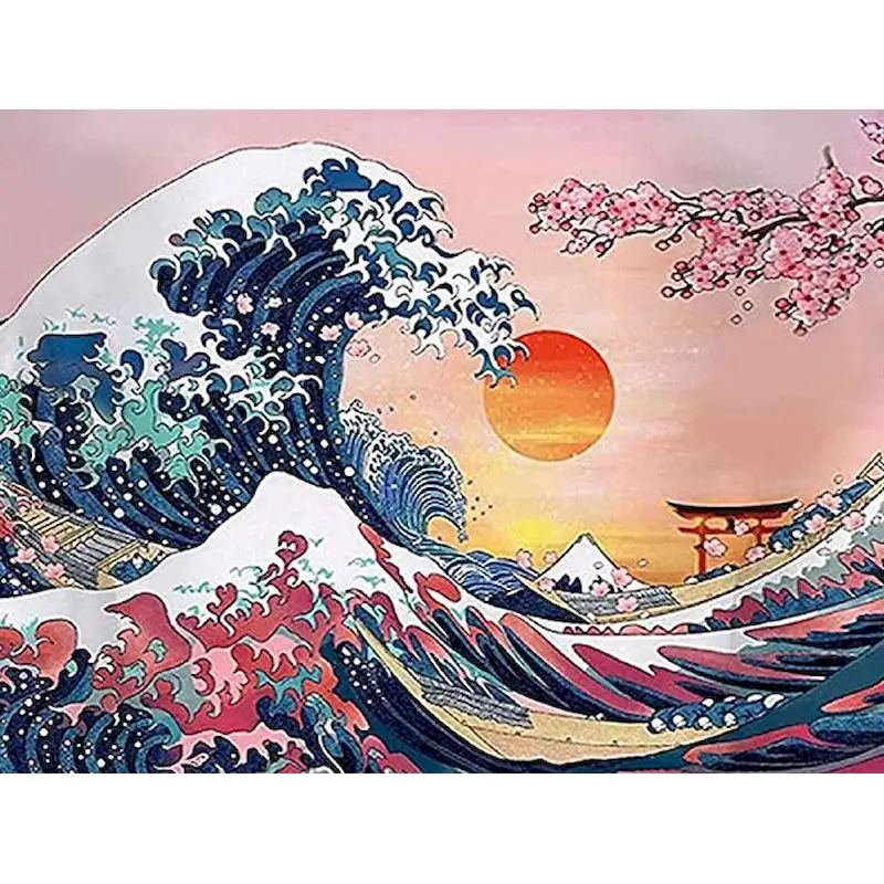 

GATYZTORY 40×50CM DIY Painting By Numbers Landscape Picture Colouring Zero Basis HandPainted Oil Painting Unique Gift Home Decor