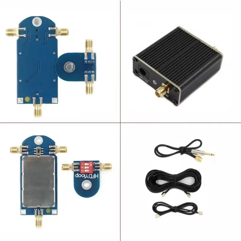 

A37T-Active Small Magnetic Loop Antenna Wideband 50K-500Mhz Shortwave Radio Active Loop Antenna AM FM VHF UHF SDR