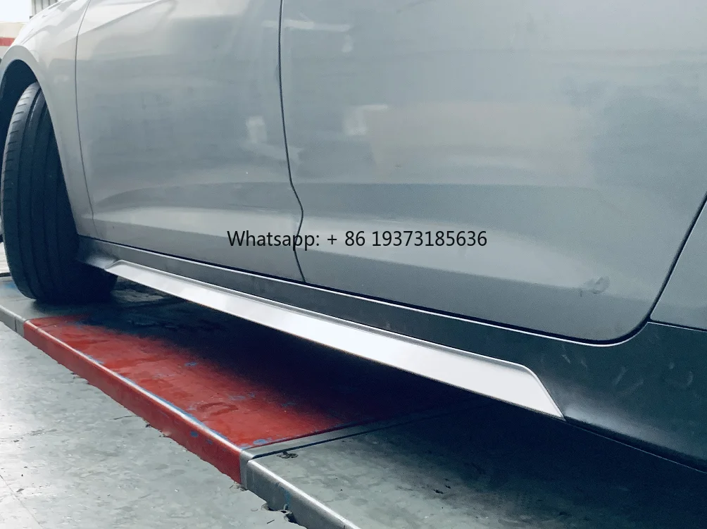 تنورة جانبية RS6 مناسبة لتعديل المحور القياسي Audi A6 A6 C8 لـ 2019 2020 2021 2022 2023 2024 2025