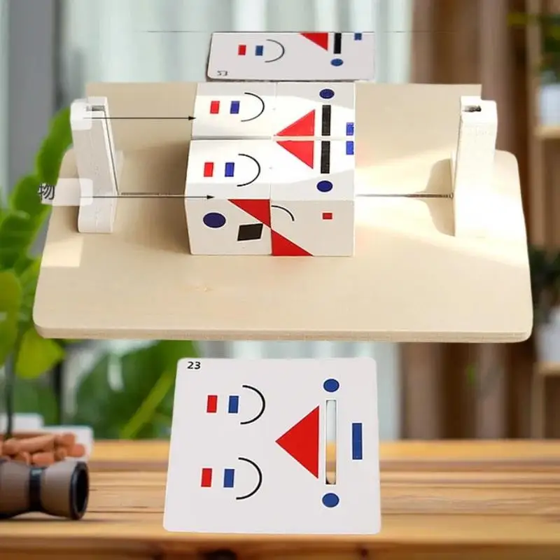 Outils d'apprentissage paroisseux : jeu de puzzle à réflexion spatiale 3D, jouet éducatif pour la réflexion logique