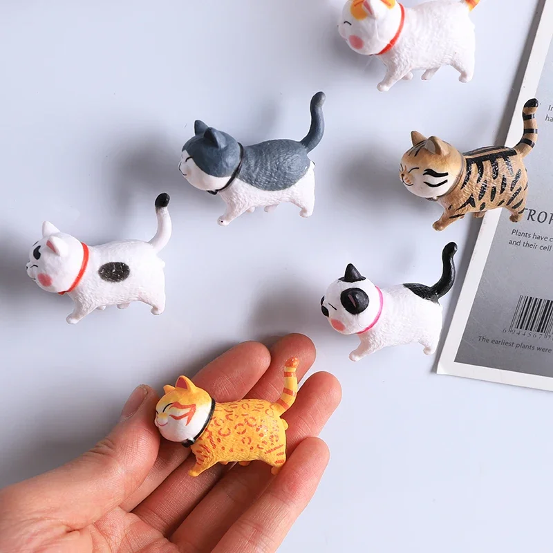 Creative Cat Refrigerator 3d Cartoon Cat Magnet Cute Magnetic Stickers Message Stickers Cute Cats Home Decore