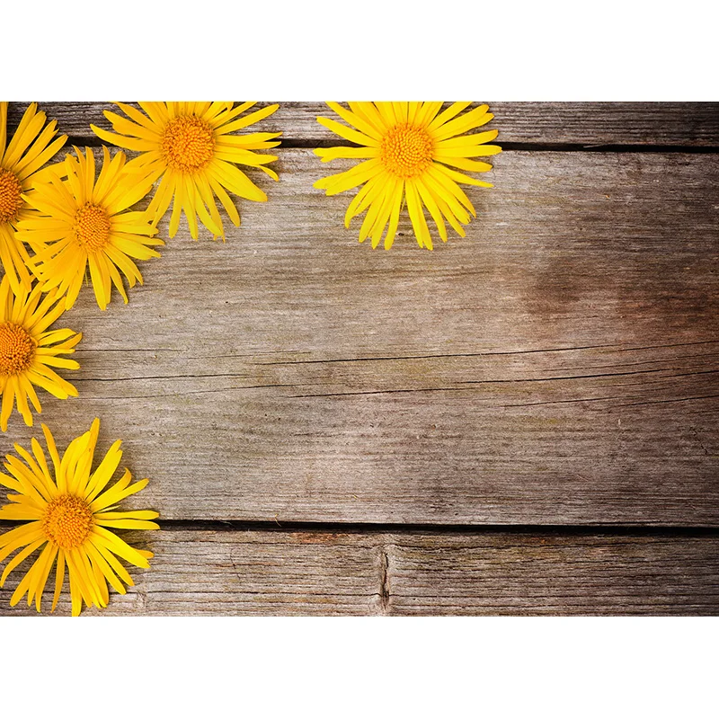 SHENGYONGBAO Art Fabric Photography Backdrops Props Flower  Wooden floor  Photo Studio Background  ZLDT-20