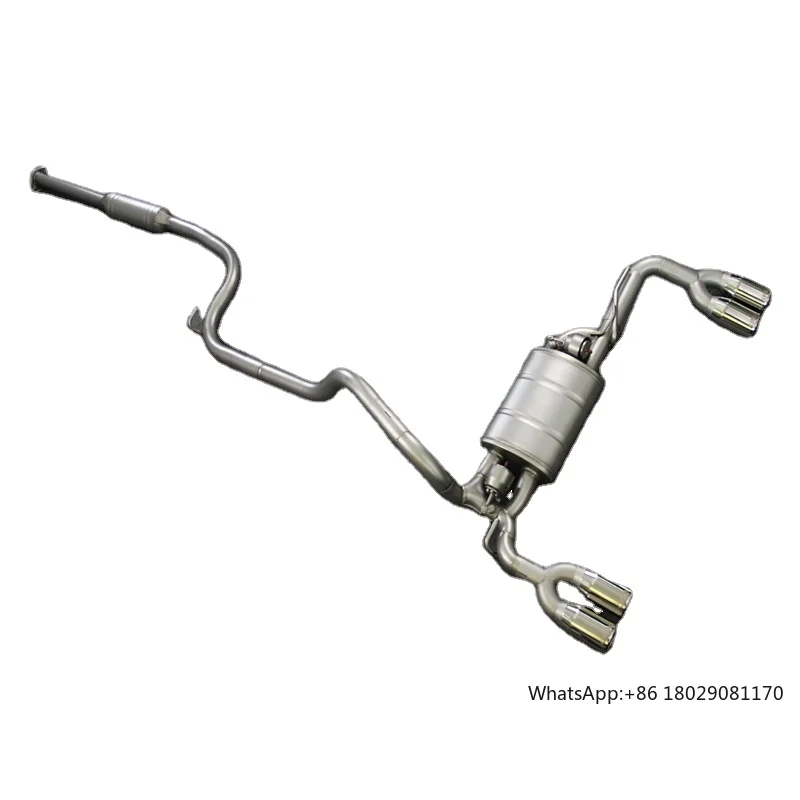 

Performance Automotive Cat Back Exhaust System for Ford Focus 1.6 2012-2013 Valved Muffler With Exhaust tips