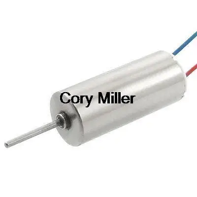 

6mm x 14mm Magnetic Coreless Motor 3.7VDC 45000RPM for Airplane Helicopter