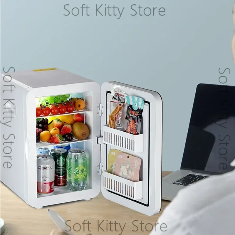 Household 220v 25L Mini Small Refrigerator Small Home Dormitory Car Home Dual-use Student Car System Refrigeration Single Use