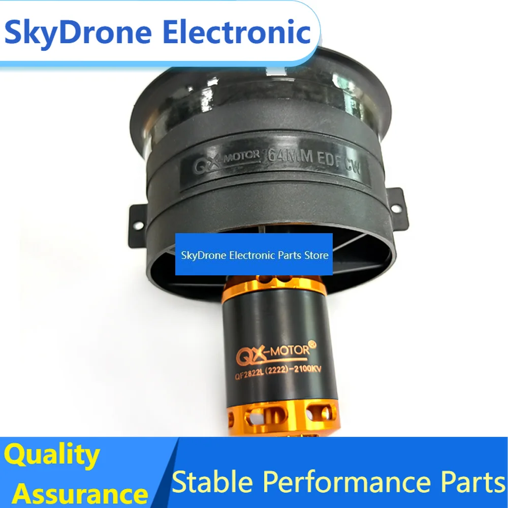 SkyDElQX-MOTOR 64mm EDF 12 Blades Fan CW CCW With QF2822 2222 Brushless Motor For RC Helicopter Quadcopter Multiaxis Parts