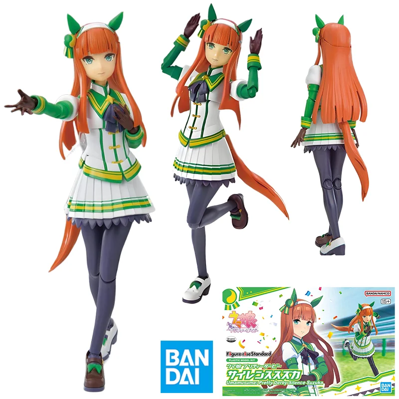 Oryginalne figurki akcji Bandai FRS Umamusume Pretty Derby Silence Special Week Tokai Teio Anime Model do Składania Ozdoby