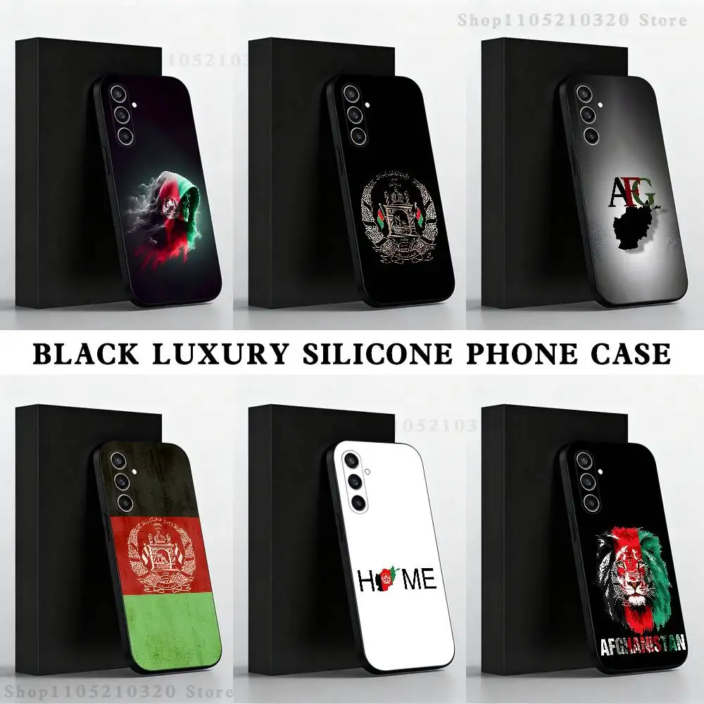 

Flag of Afghanistan Phone Case For Samsung S 25,24,23,22,30,21,10,9,Ultra,Plus,Lite,FE,4,5 G Black Soft Case