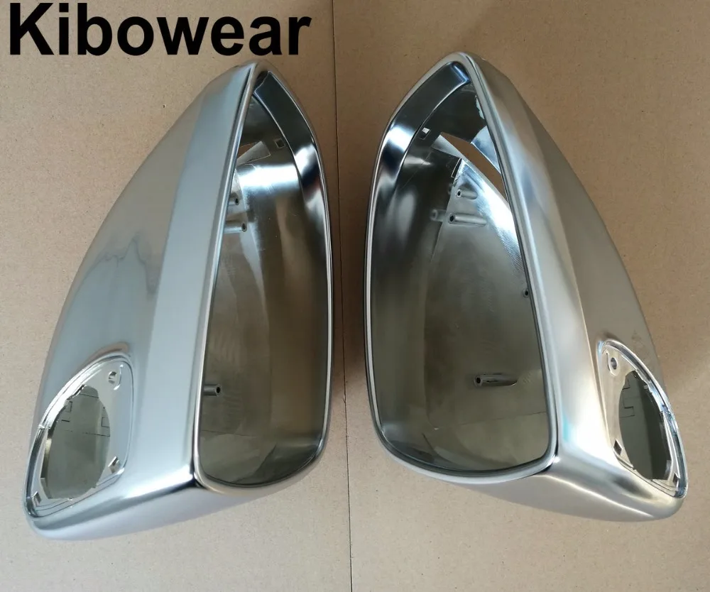 Side Wing Mirror Caps fit Audi TT MK2 TTS TTRS 8J 2006-2014 R8 2007-2011 Covers Silver Matte Chrome PAIR replace