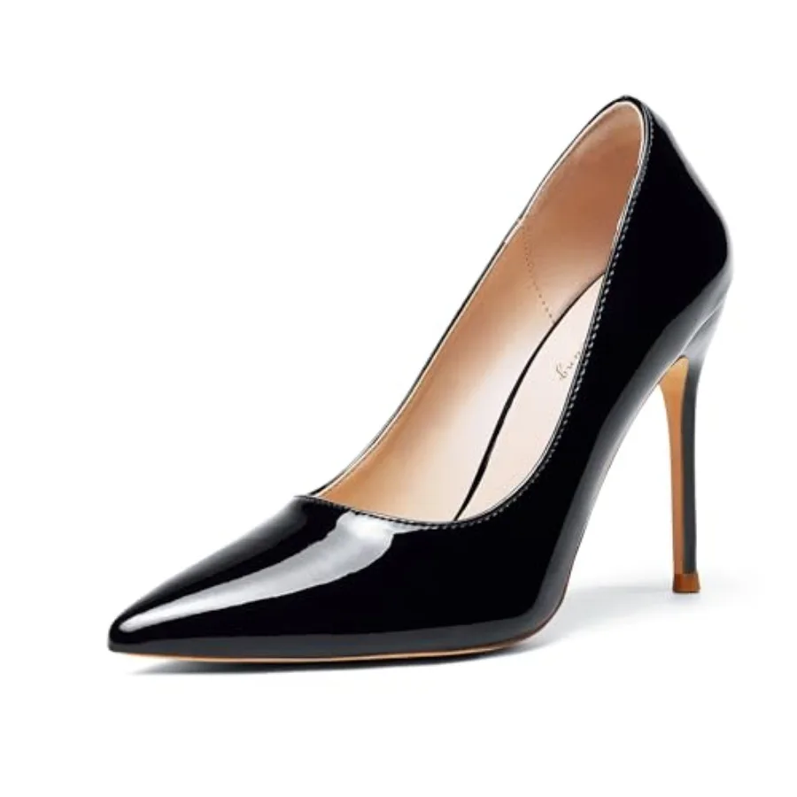 

Elisabet Tang Women's High Heels Pumps Closed Poted Toe Stiletto 4ch Heels Classic Office Special Dressy Weddg Pump Shoes