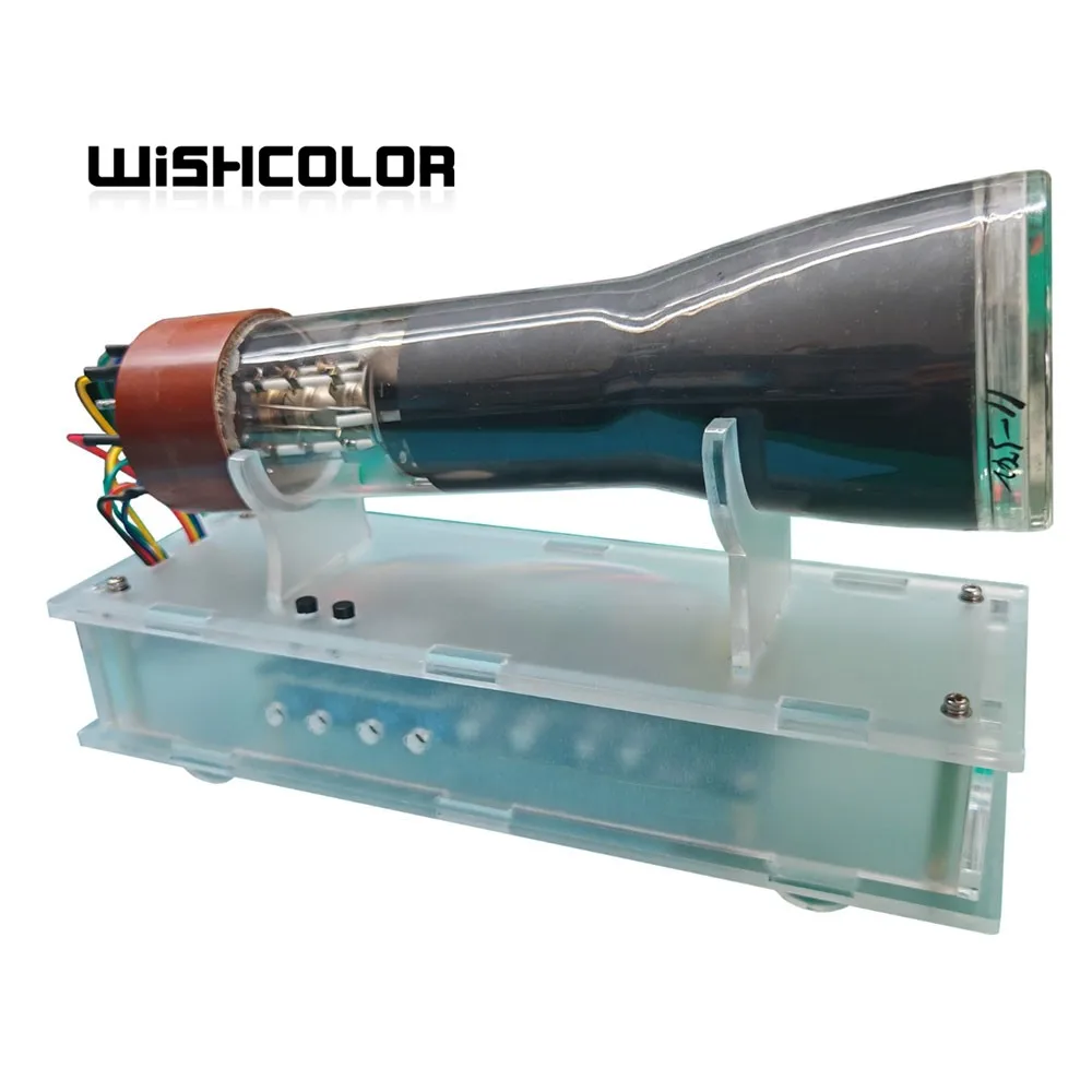 Wishcolor OSCLK-MK2 Upgraded 7SJ32J Oscilloscope+Driver Board 30+Combinations Tube Clock Handmade Electronic DIY Creative Clock